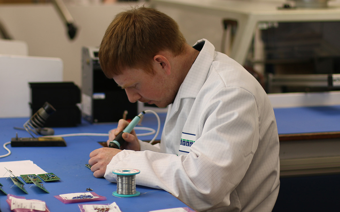 Dale Barraclough from Daletech soldering components
